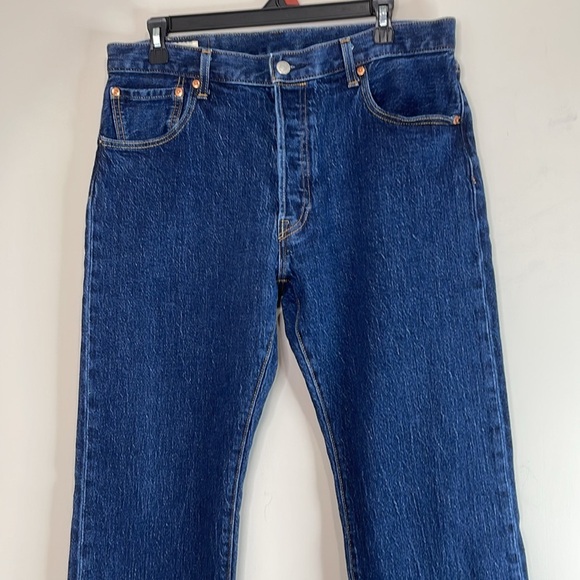 Levi's Premium Men’s 501 93 Straight Leg Jeans The Fillmore Blue Dark Wash 34 34 - Picture 3 of 14